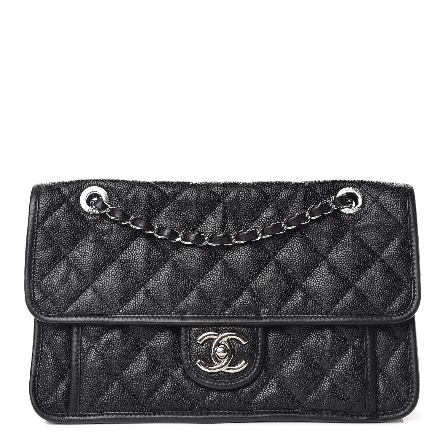 Chanel Caviar Quilted Medium French Riviera Flap Black 1 of 10
