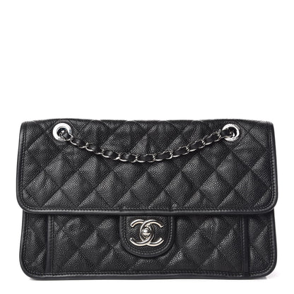 Chanel Caviar Quilted Medium French Riviera Flap Black 1 of 10