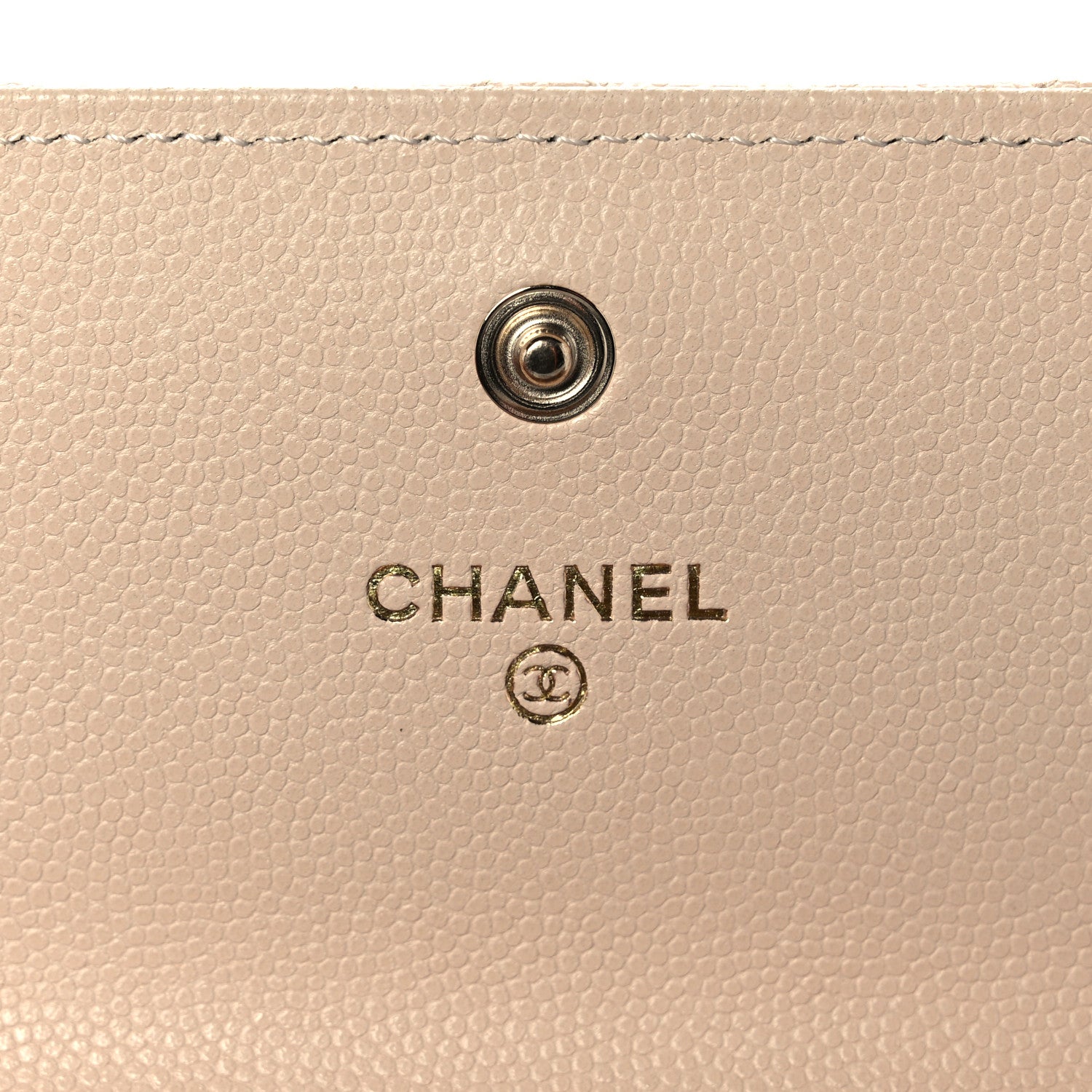 Chanel Caviar Pearl Quilted Coco Candy Wallet Beige 6 of 11