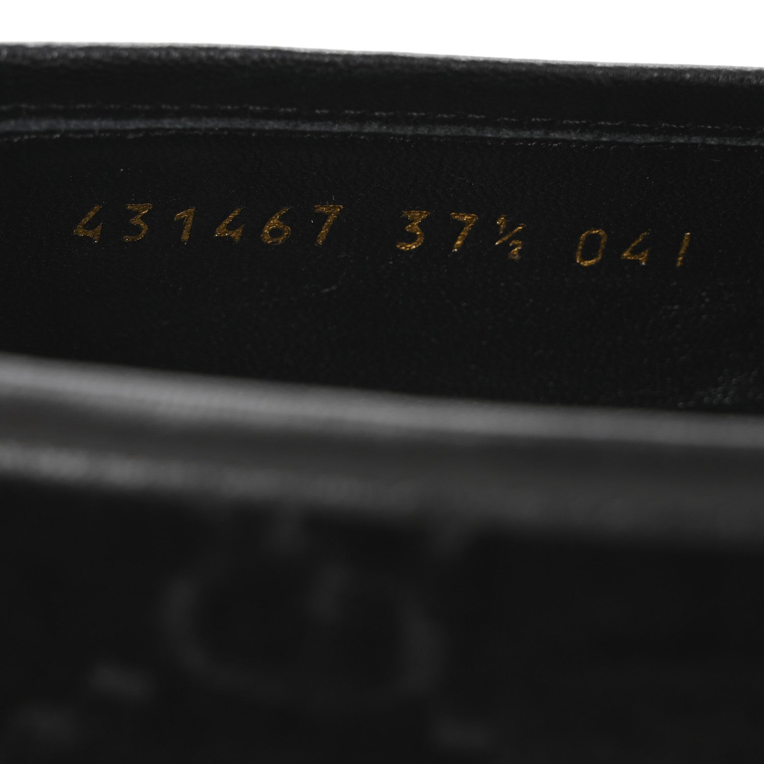 Gucci Velvet Horsebit Womens Jordaan Loafers 37.5 Black 10 of 11