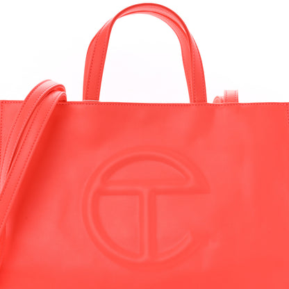 Telfar Vegan Leather Medium Shopping Bag Hazard 8 of 12