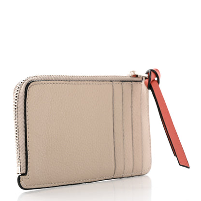 Loewe Soft Grained Calfskin Coin Card Holder Light Oat Honey 3 of 15