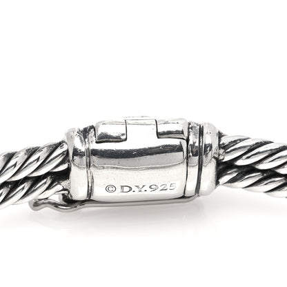 David Yurman Sterling Silver Pave Black Diamond Mini Loop Labyrinth Bracelet 5 of 5