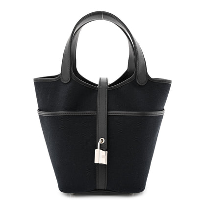 Hermes Toile Goeland Swift Cargo Picotin Lock 18 Black 1 of 11