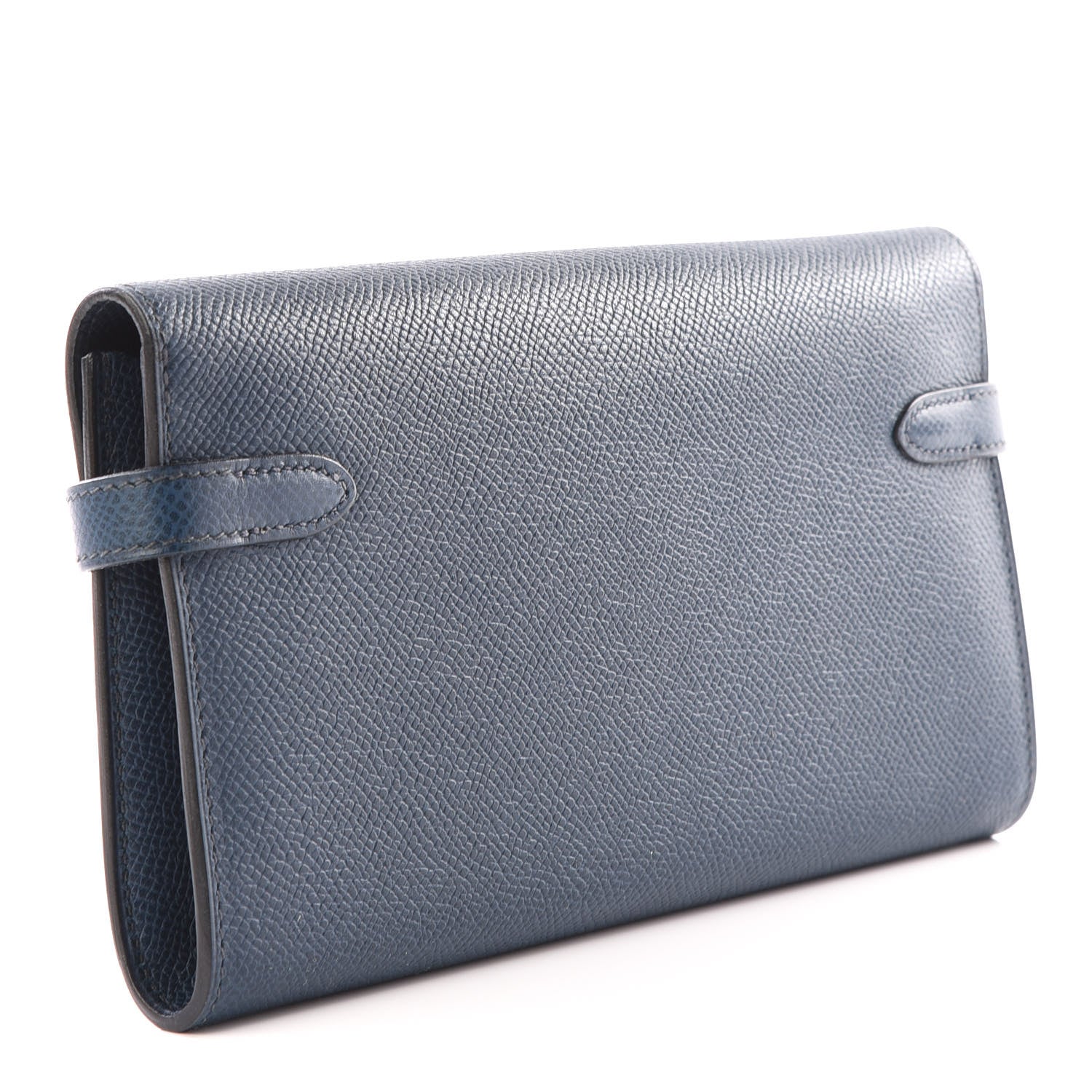 Hermes Epsom Kelly Longue Wallet Bleu Thalassa 2 of 10