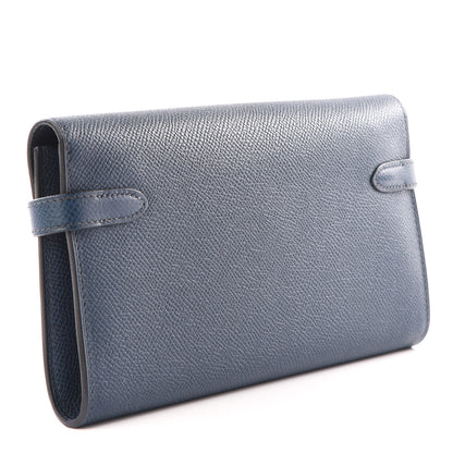 Hermes Epsom Kelly Longue Wallet Bleu Thalassa 2 of 10