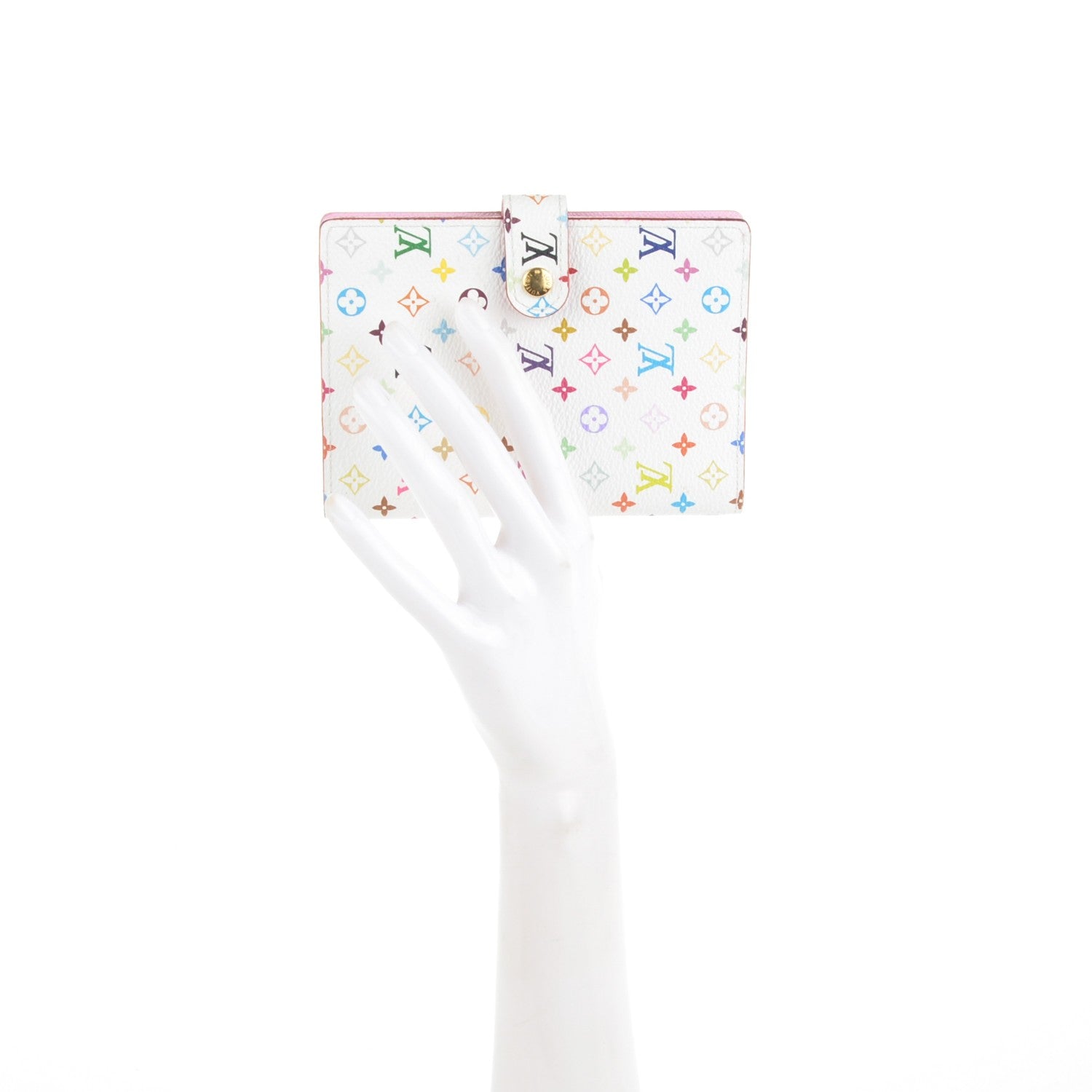 Louis Vuitton Monogram Multicolor Small Ring Agenda Cover White Litchi 2 of 7