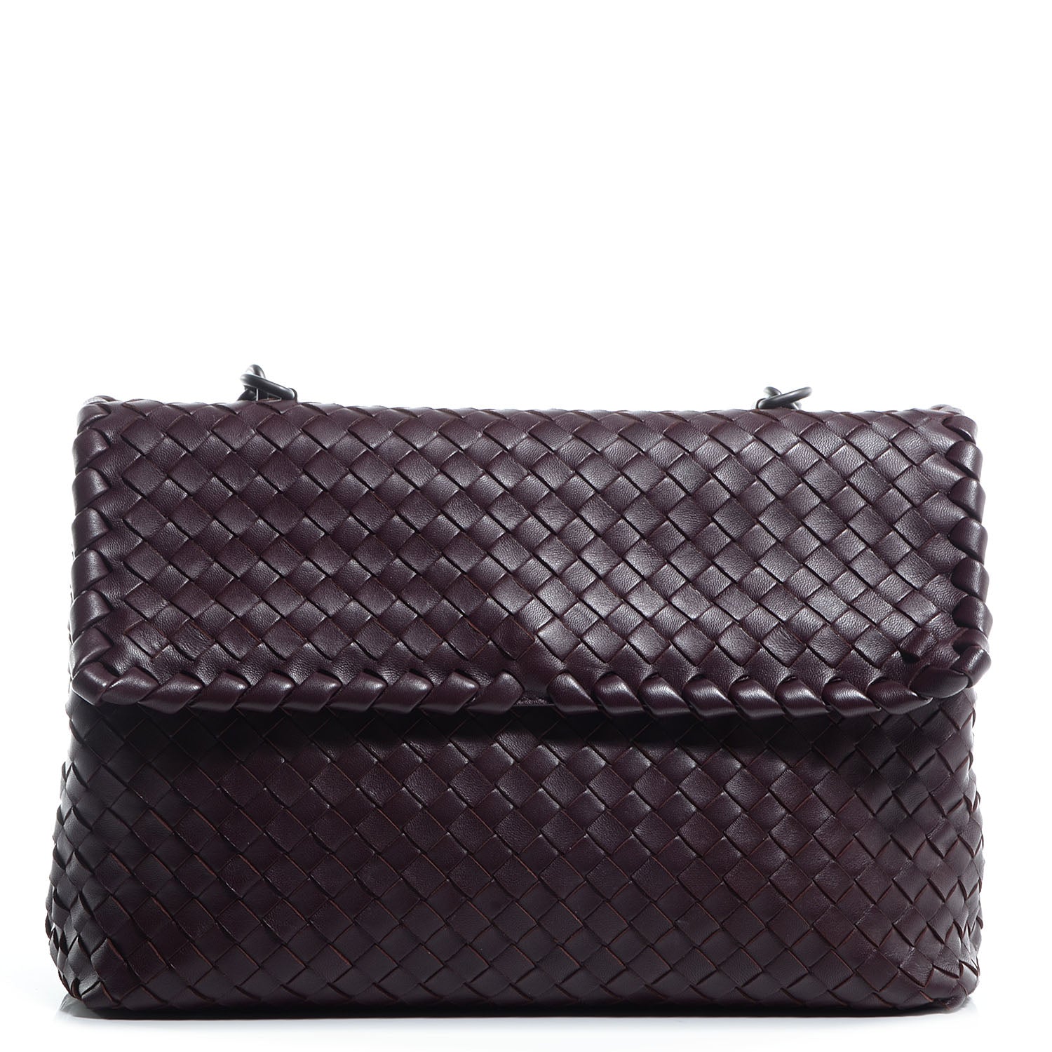 Bottega Veneta Nappa Intrecciato Olimpia Bag Aubergine 1 of 8