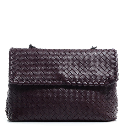 Bottega Veneta Nappa Intrecciato Olimpia Bag Aubergine 1 of 8