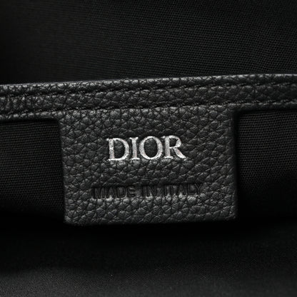 Christian Dior Grained Calfskin Saddle Messenger Bag Black 6 of 10