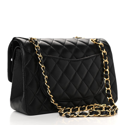 Chanel Lambskin Quilted Small Double Flap Black 3 of 11
