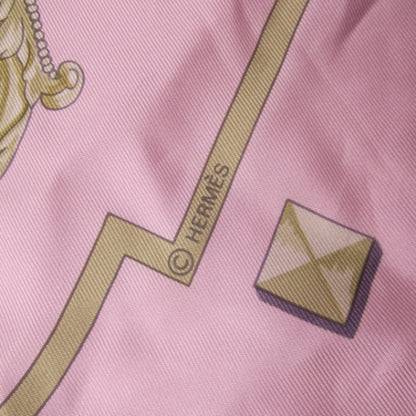 Hermes Silk Scarf Keys Rose 4 of 5