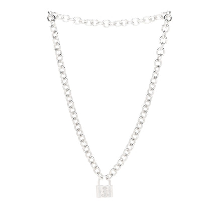 Tiffany Sterling Silver 1837 Lock Charm Necklace 3 of 5