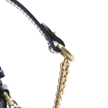 Gucci Calfskin Matelasse Mini GG Marmont Chain Shoulder Bag Black 11 of 11
