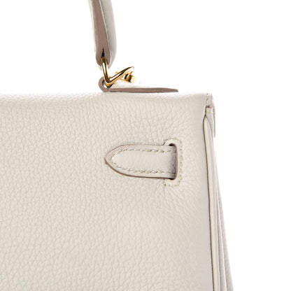 Hermes Togo Kelly Retourne 25 Craie 38 of 55