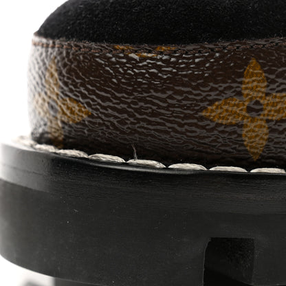 Louis Vuitton Suede Calfskin Monogram Star Trail Ankle Boots 38 Black 10 of 10