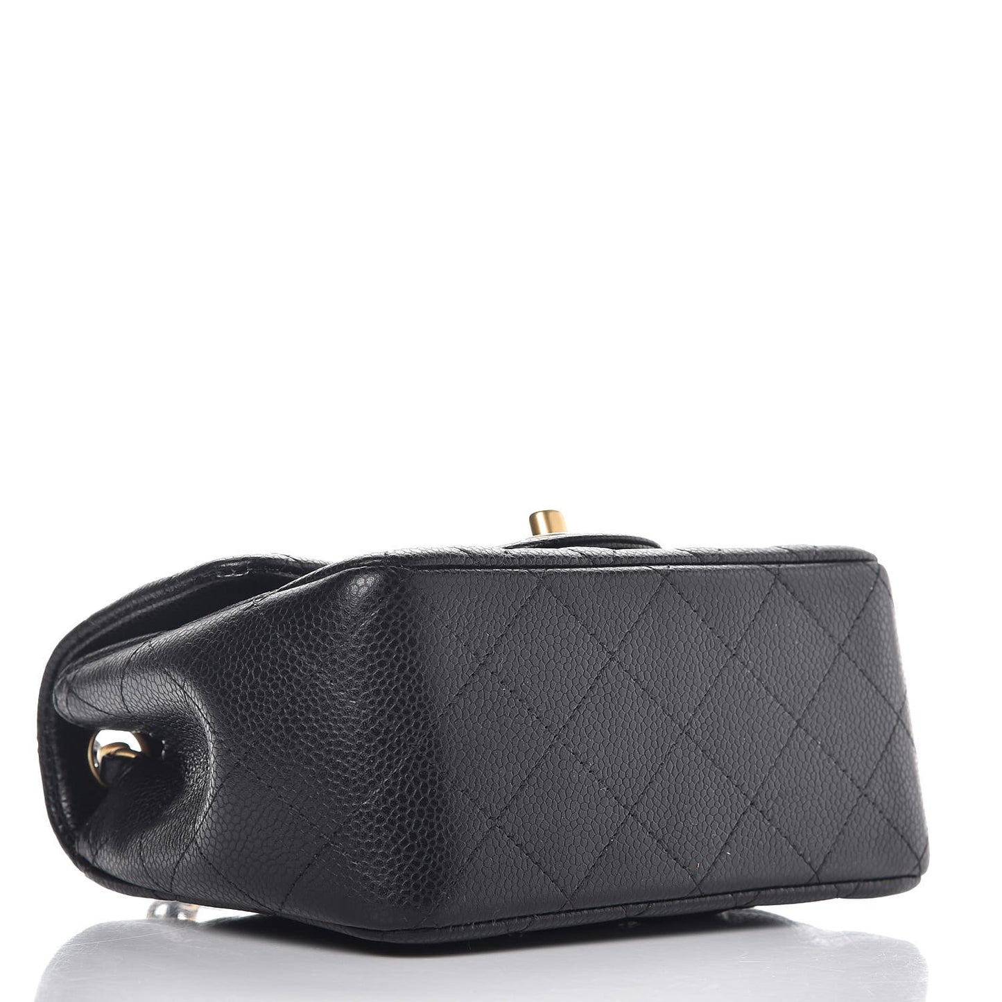 Caviar Quilted Mini Square Flap Black