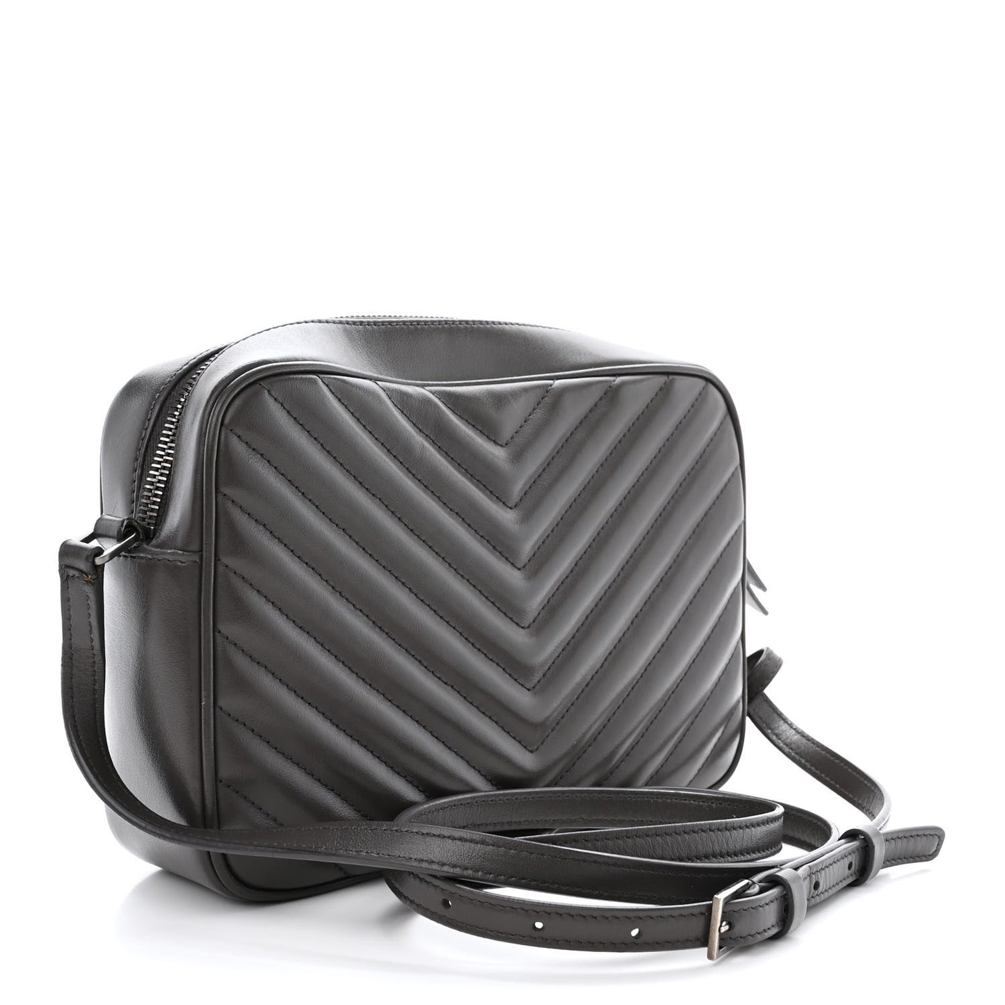 Calfskin Matelasse Monogram Lou Camera Bag Dark Smog