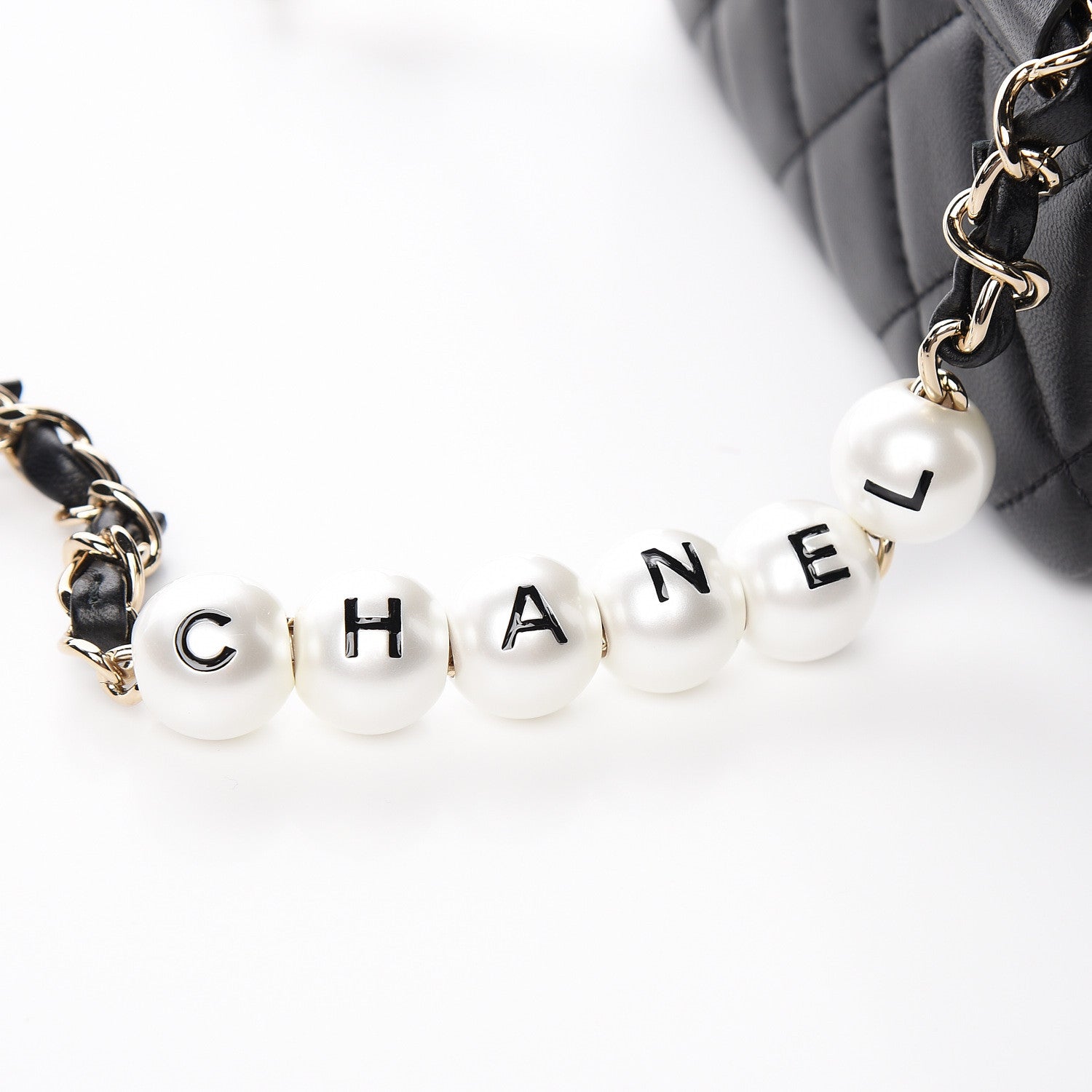 Chanel Lambskin Quilted Mini My Precious Waist Bag Black 5 of 11