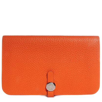 Hermes Togo Dogon Combined Wallet Orange 1 of 8