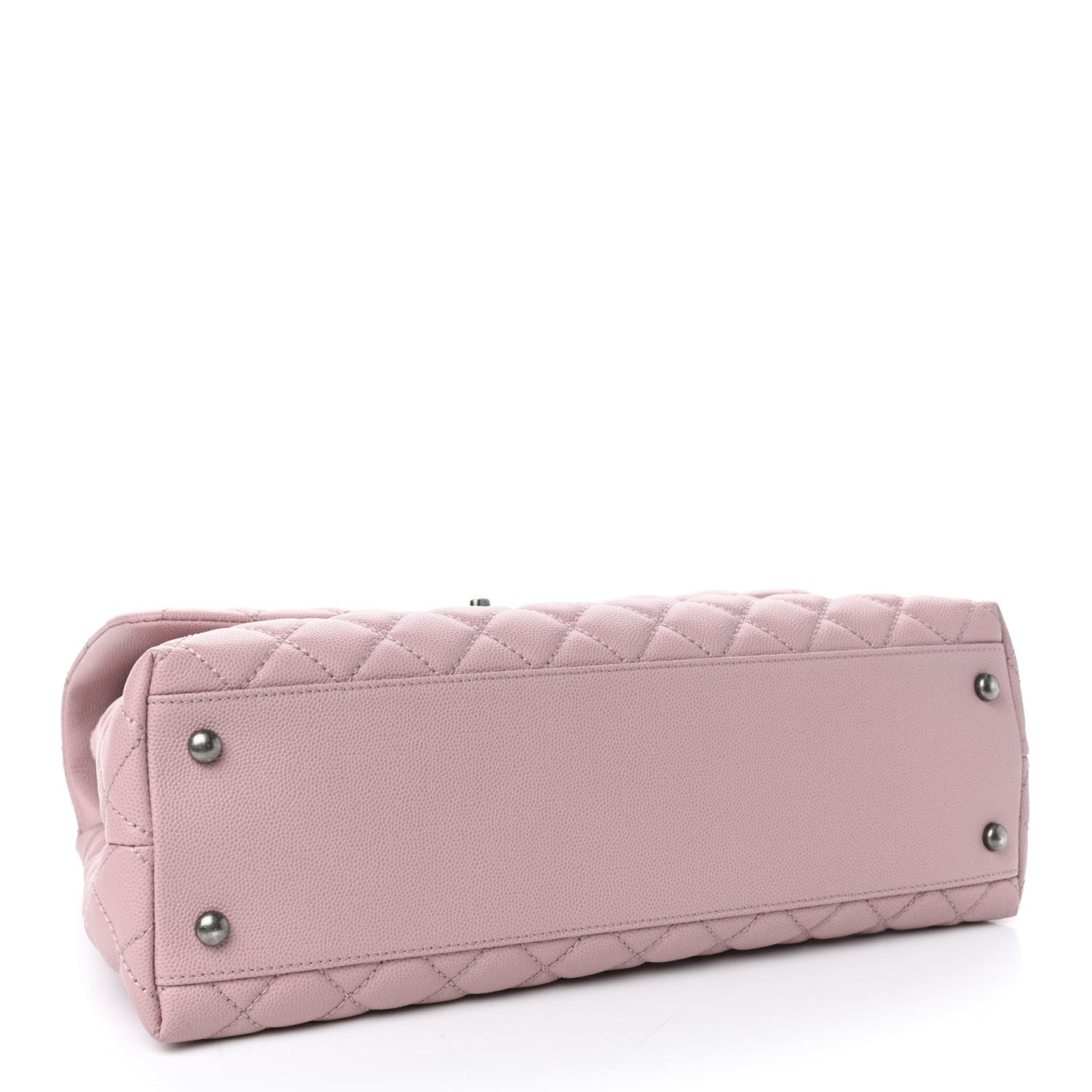 Caviar Quilted Medium Coco Handle Flap Light Pink