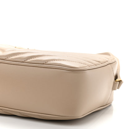 Saint Laurent Calfskin Matelasse Monogram Lou Camera Bag Dark Beige 10 of 11