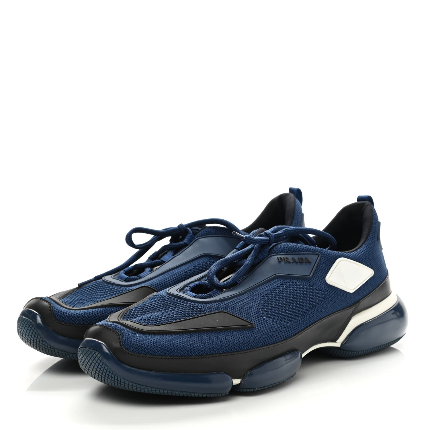 Prada Sport Knit Fabric Mens Cloudbust Sneakers 10.5 Baltico 3 of 7