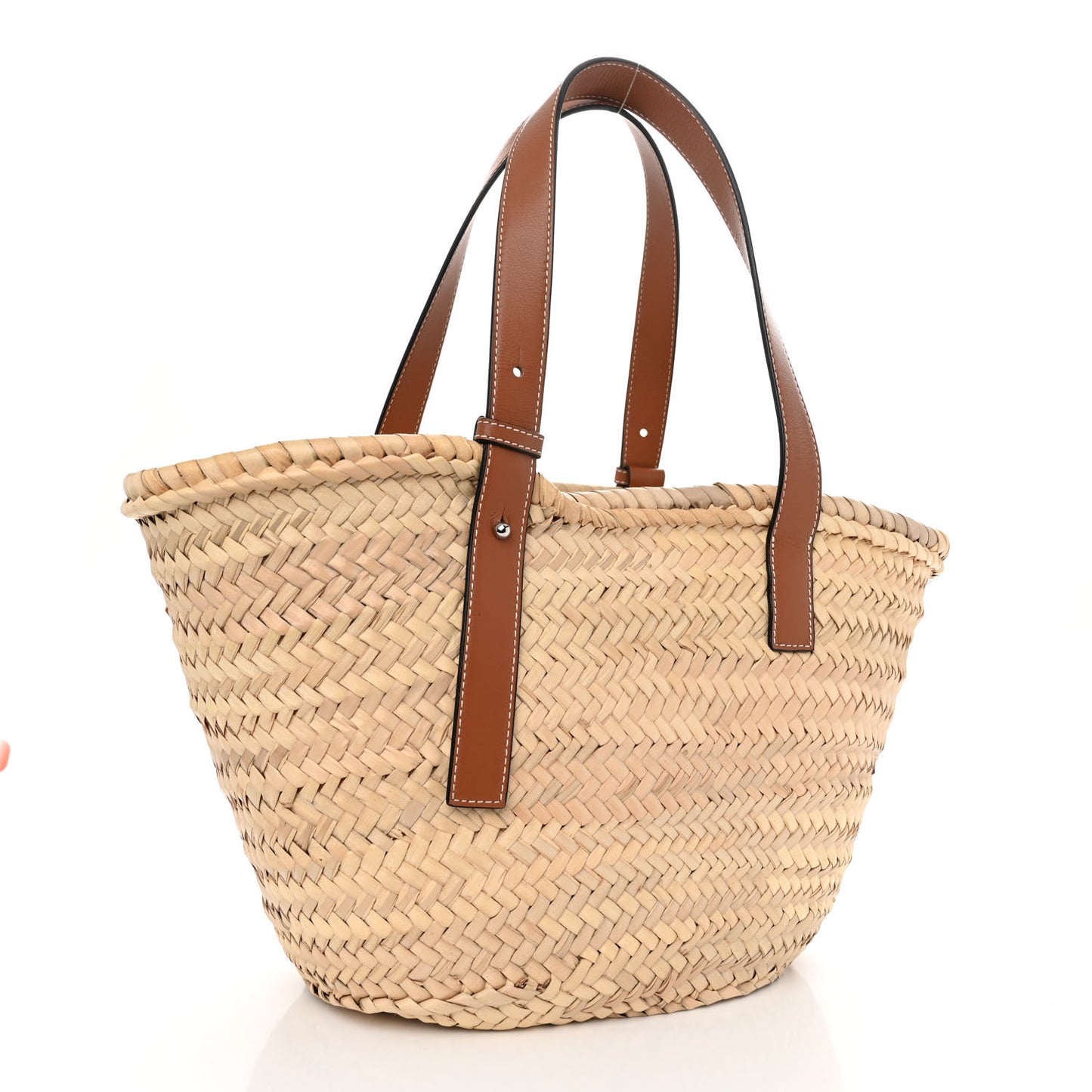 Raffia Basket Tote Bag Natural Tan