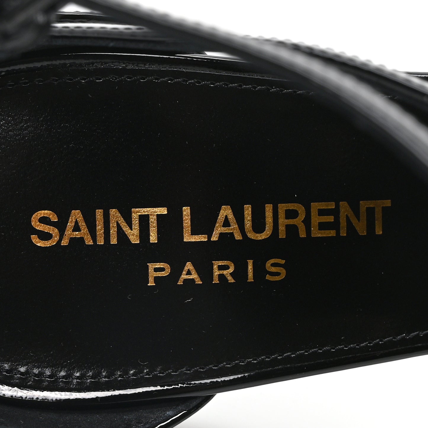 Patent Cassandra 100 Ankle Strap Sandals 38 Black