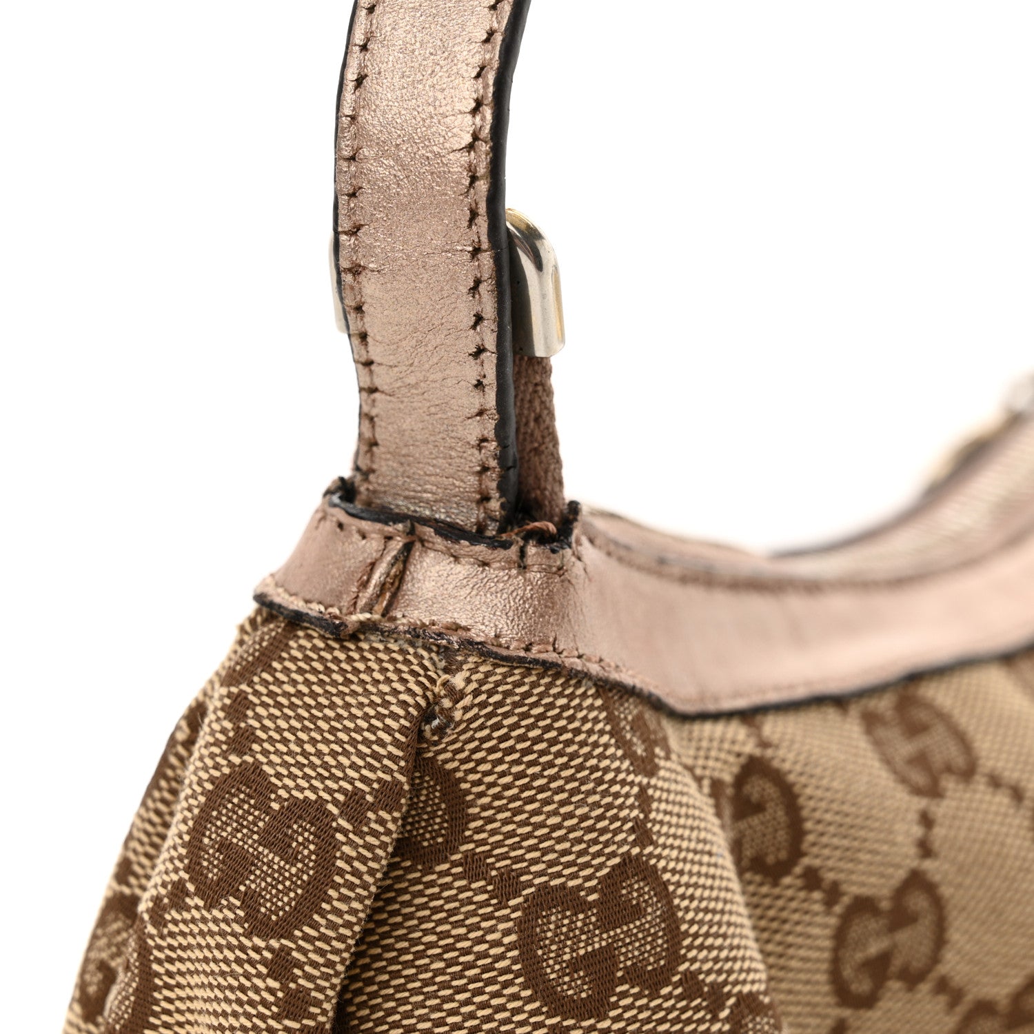 Gucci Monogram Heart GG Charm Pochette Bronze 12 of 14