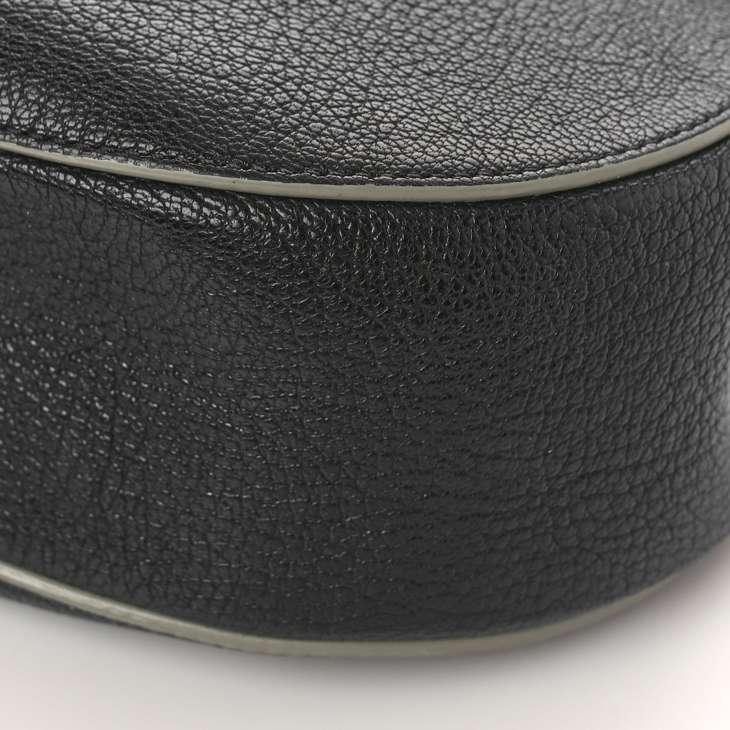 Grained Lambskin Drew Shoulder Bag Black