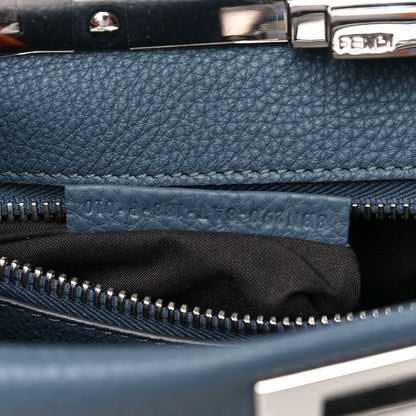 Fendi Cuoio Romano Selleria Elaphe Lace Up Medium Peekaboo Iconic Satchel Tempesta 8 of 16
