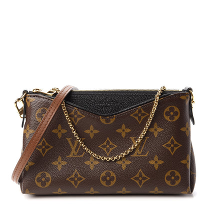 Louis Vuitton Monogram Pallas Clutch Black 1 of 11