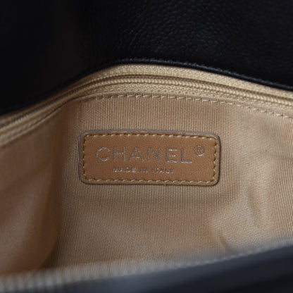 Chanel Caviar Quilted CC Timeless Soft Tote Black 15 of 17
