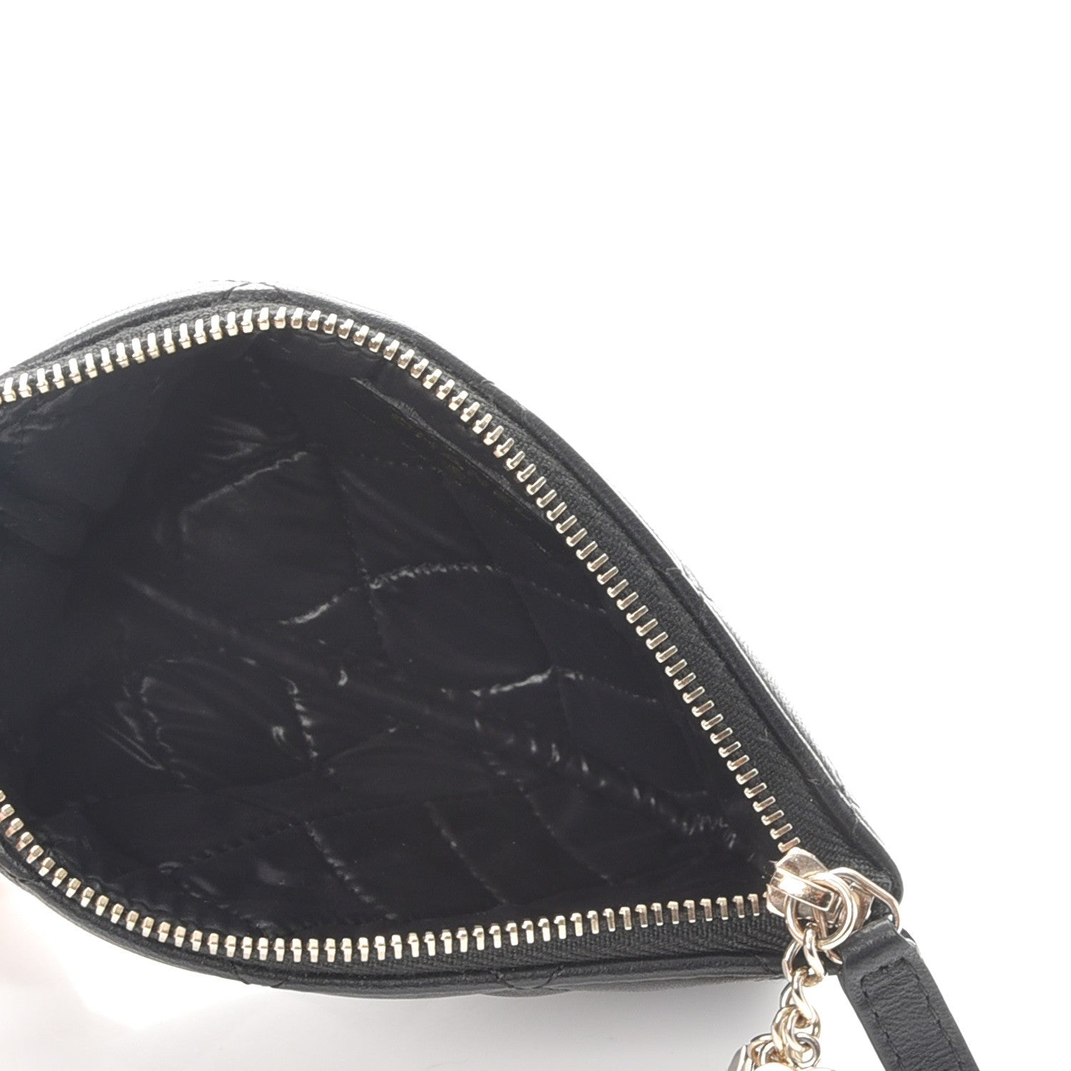 Chanel Lambskin Quilted Casino Coin Purse Black 5 of 9