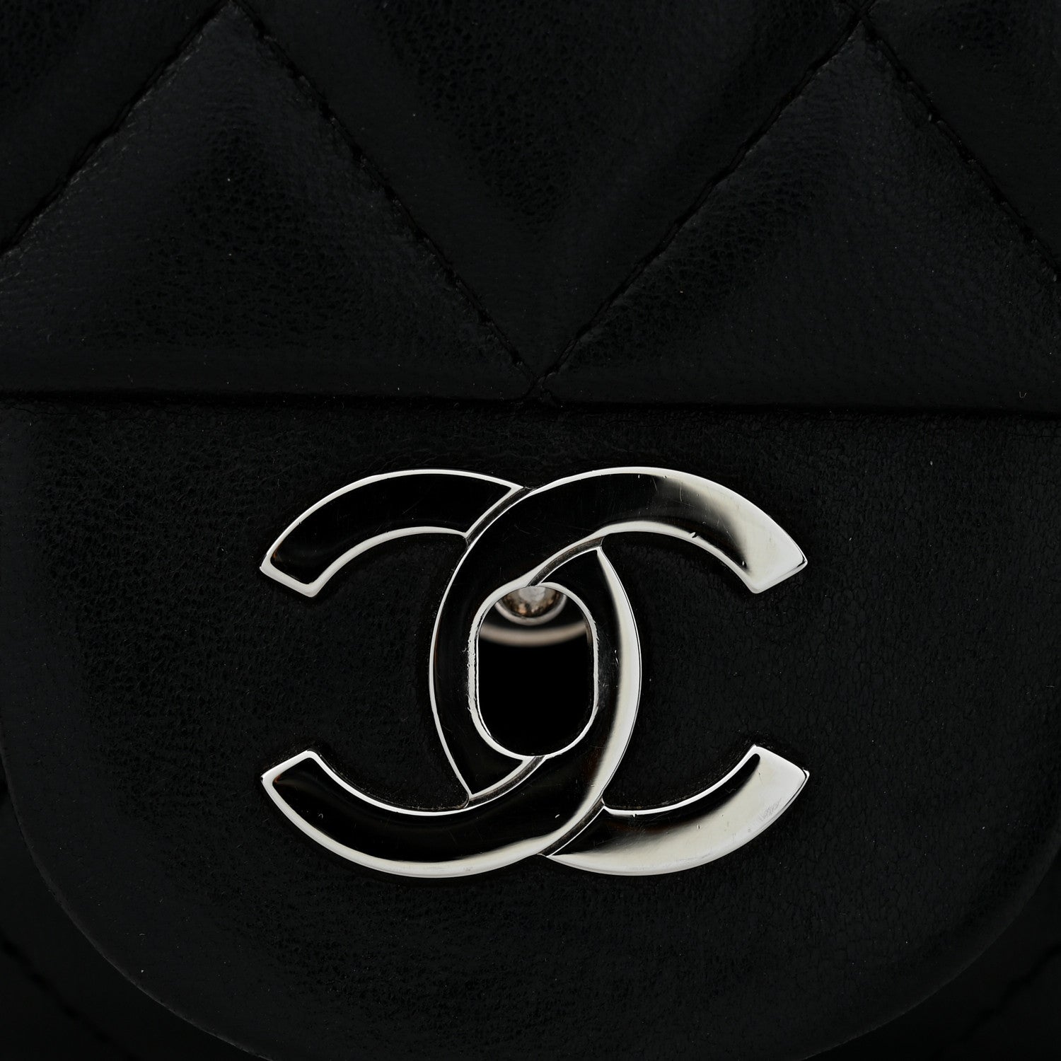 Chanel Lambskin Quilted Jumbo Single Flap Black 12 of 14