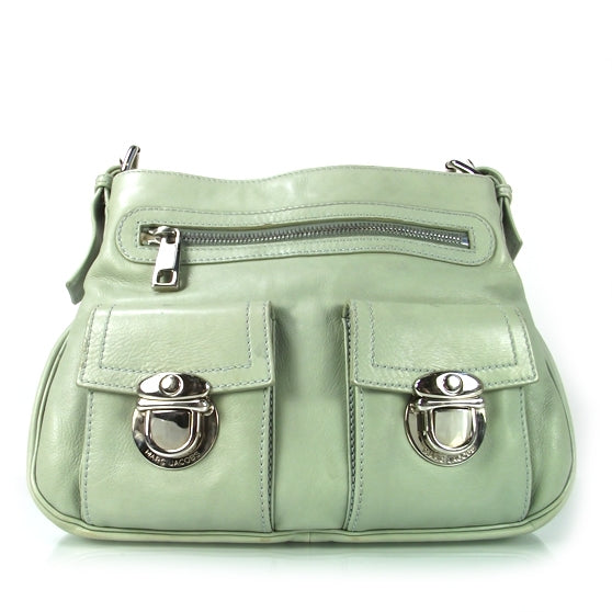 Marc Jacobs Leather Sophia Hobo Seafoam 1 of 9