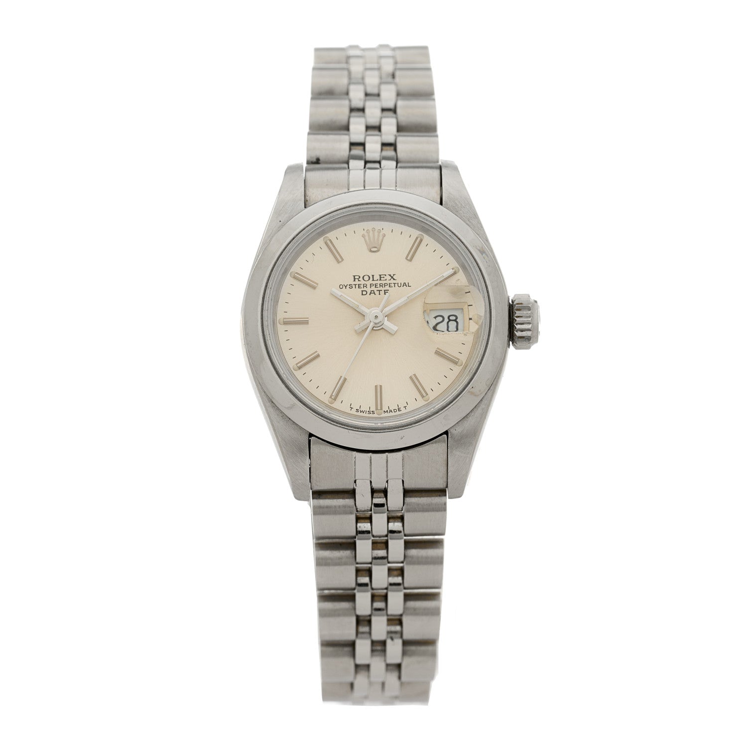 Rolex Stainless Steel 26mm Oyster Perpetual Date Watch Silver 69160 1 of 4