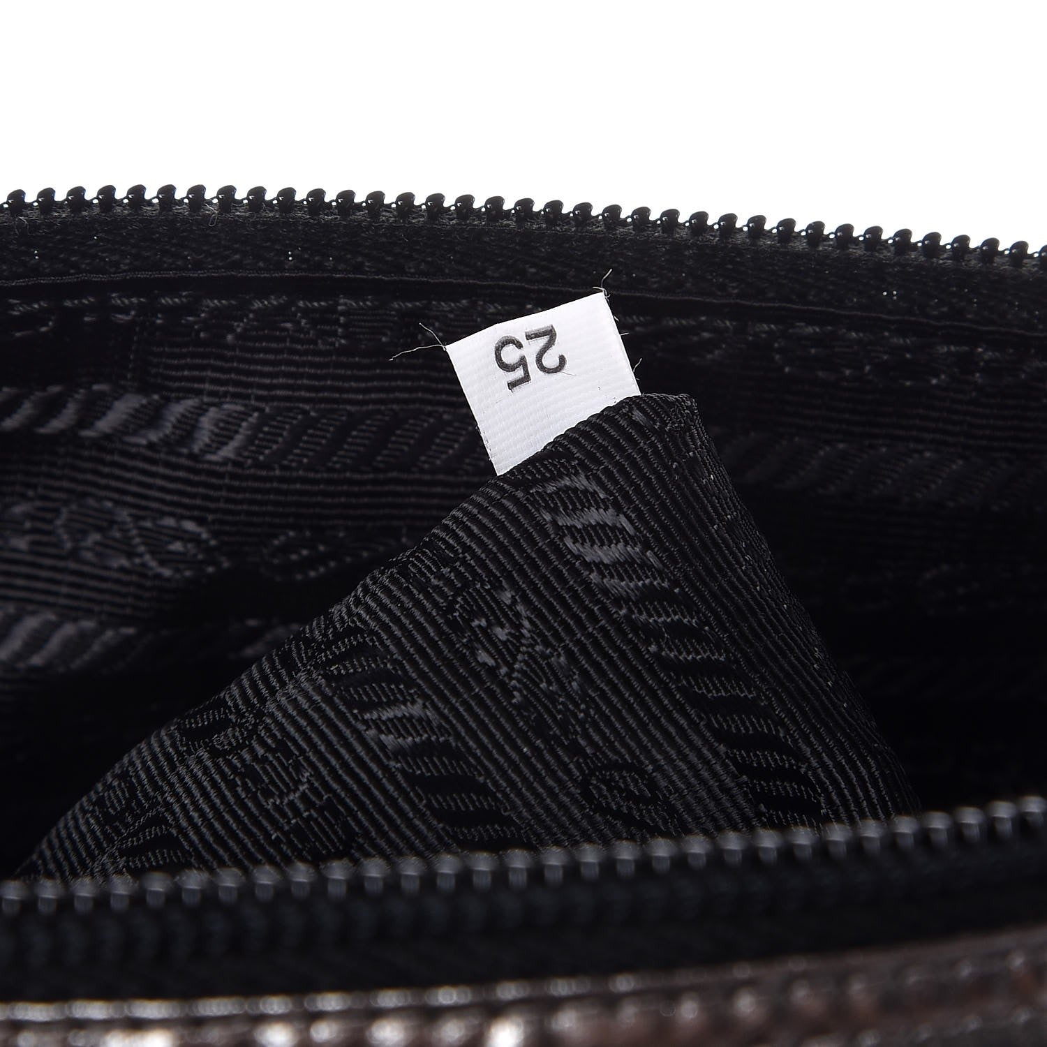 Prada Metallic Nylon Studded Messenger Bag Ferro Black 7 of 7