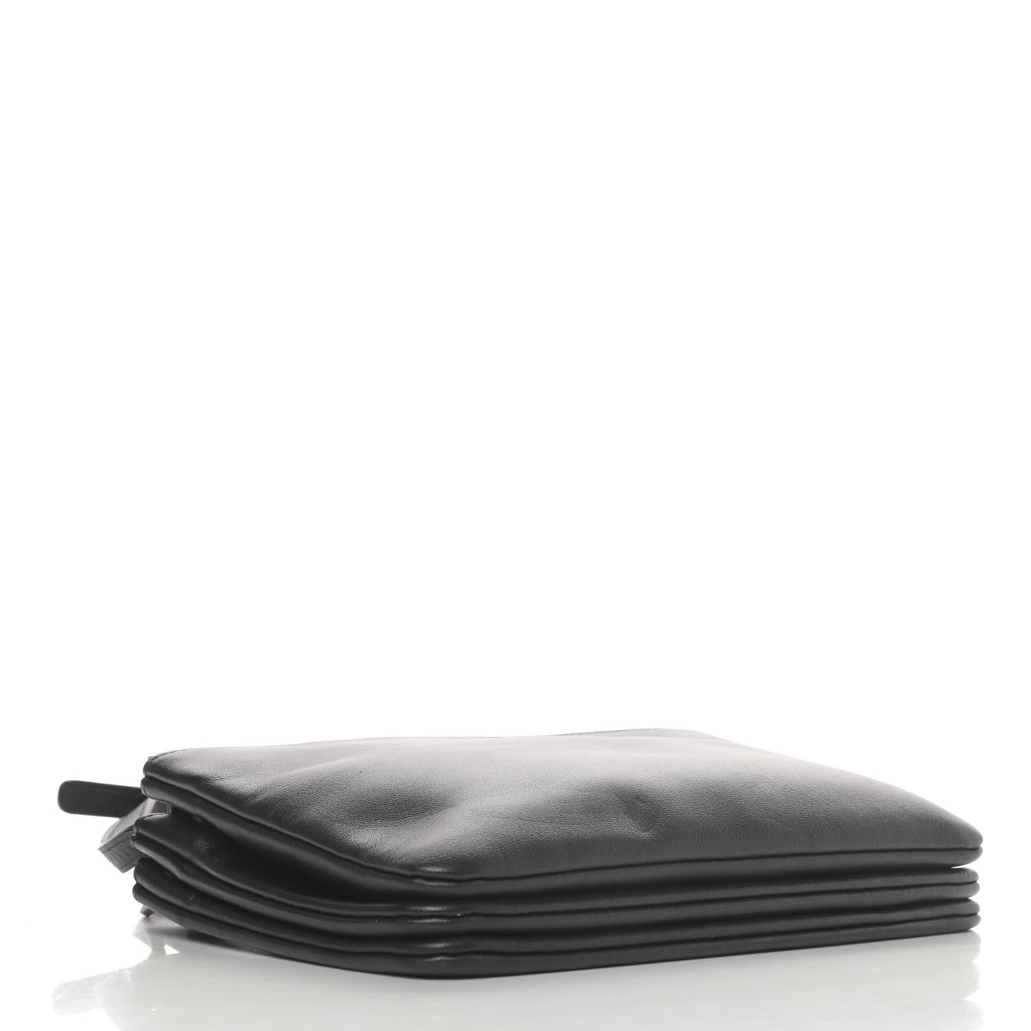 Celine Lambskin Large Trio Crossbody Bag Navy Blue 3 of 4