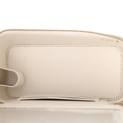 Chanel Caviar Quilted Small Vanity Case With Chain White 5 of 10