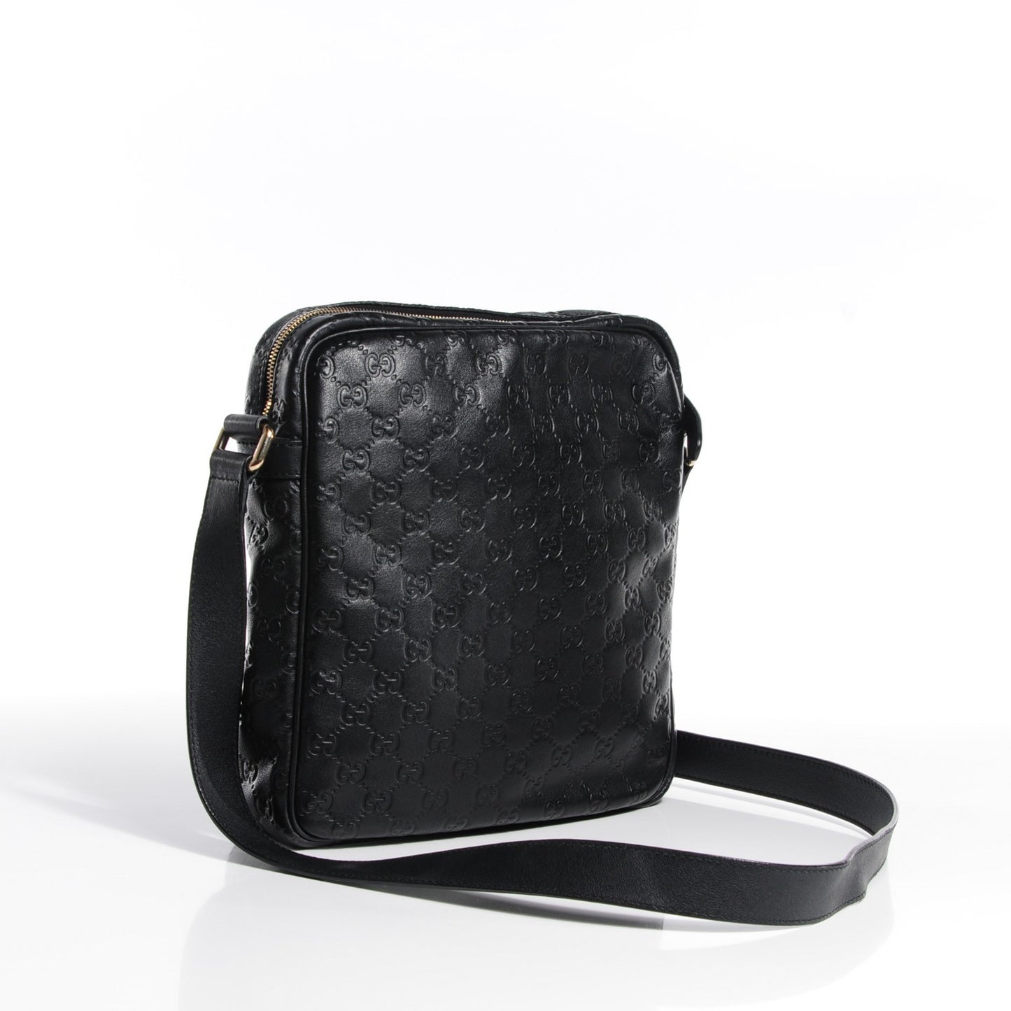 Guccissima Medium Shoulder Bag Black