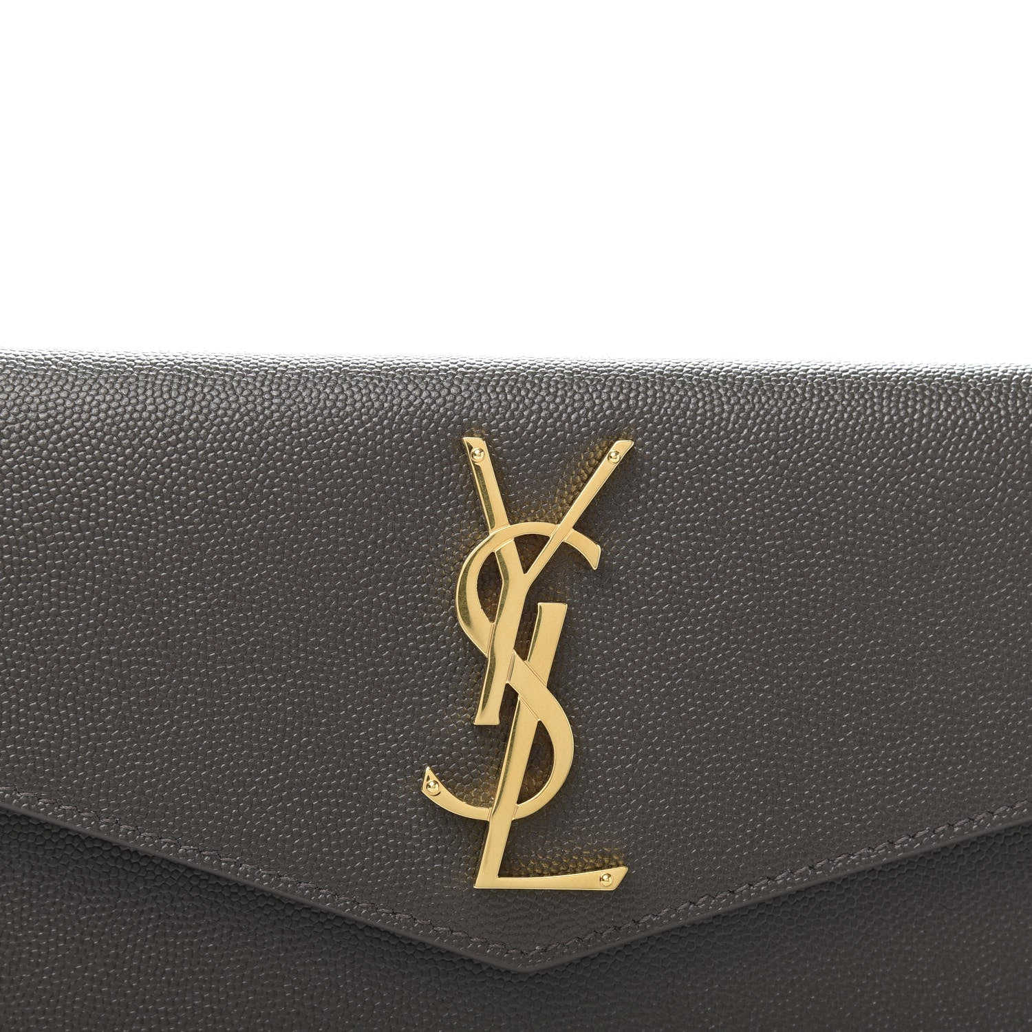 Saint Laurent Grain De Poudre Uptown Pouch Pebble 9 of 10