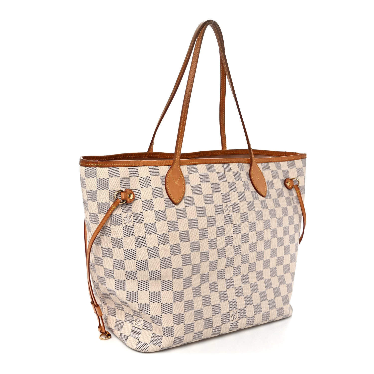 Louis Vuitton Damier Azur Neo Neverfull MM Rose Ballerine 4 of 14