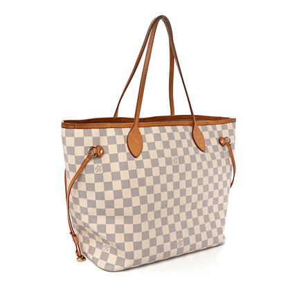 Louis Vuitton Damier Azur Neo Neverfull MM Rose Ballerine 4 of 14