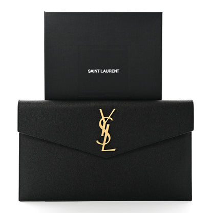 Saint Laurent Grain De Poudre Uptown Pouch Black 8 of 8