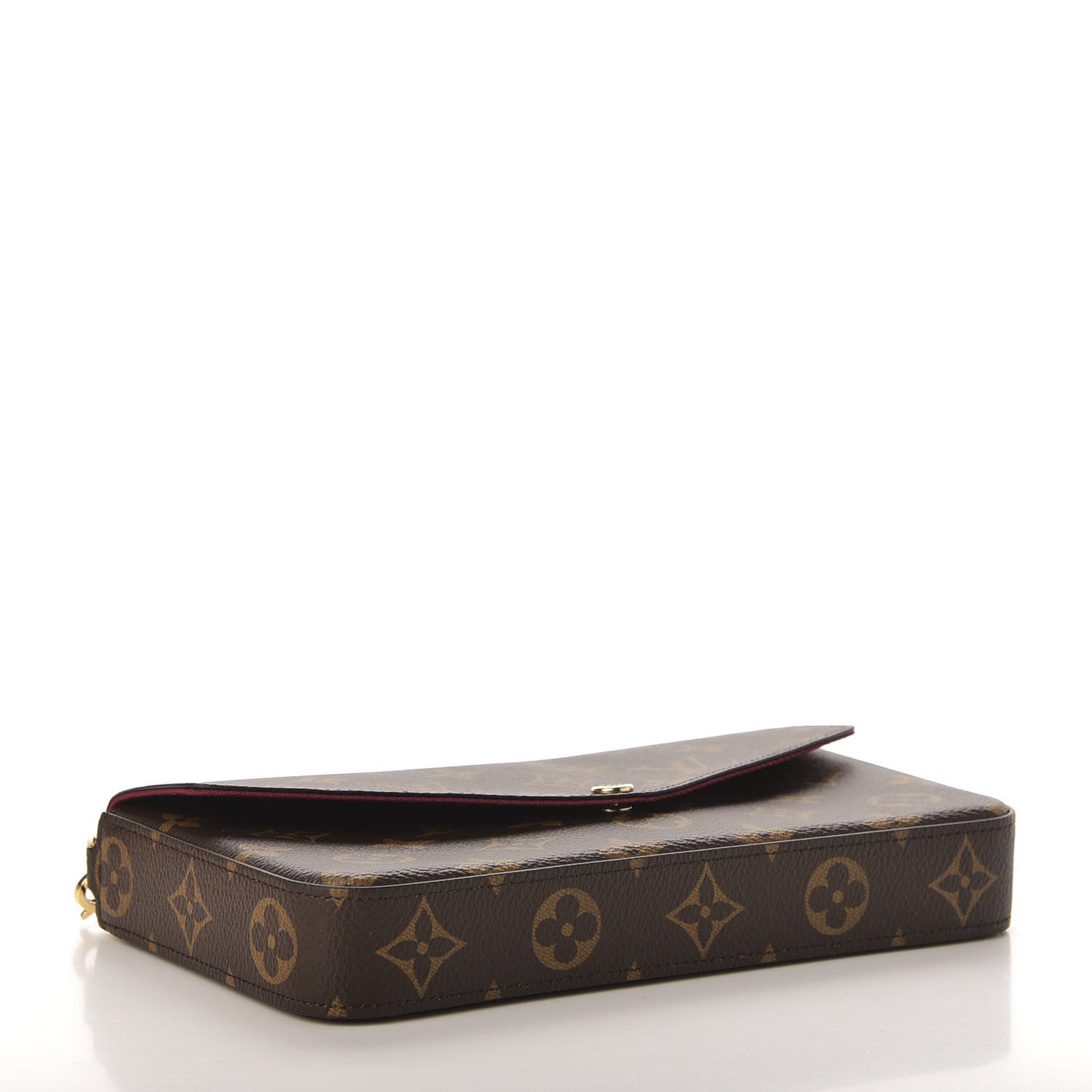 Monogram Pochette Felicie Chain Wallet Fuchsia