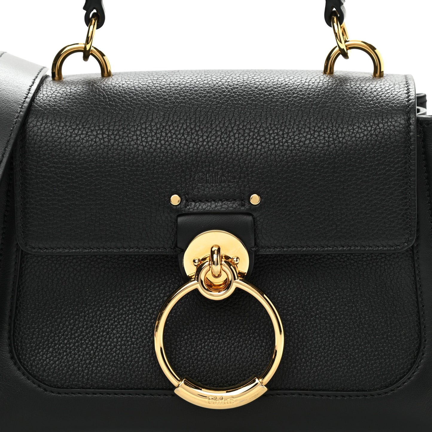 Calfskin Mini Tess Day Bag Black