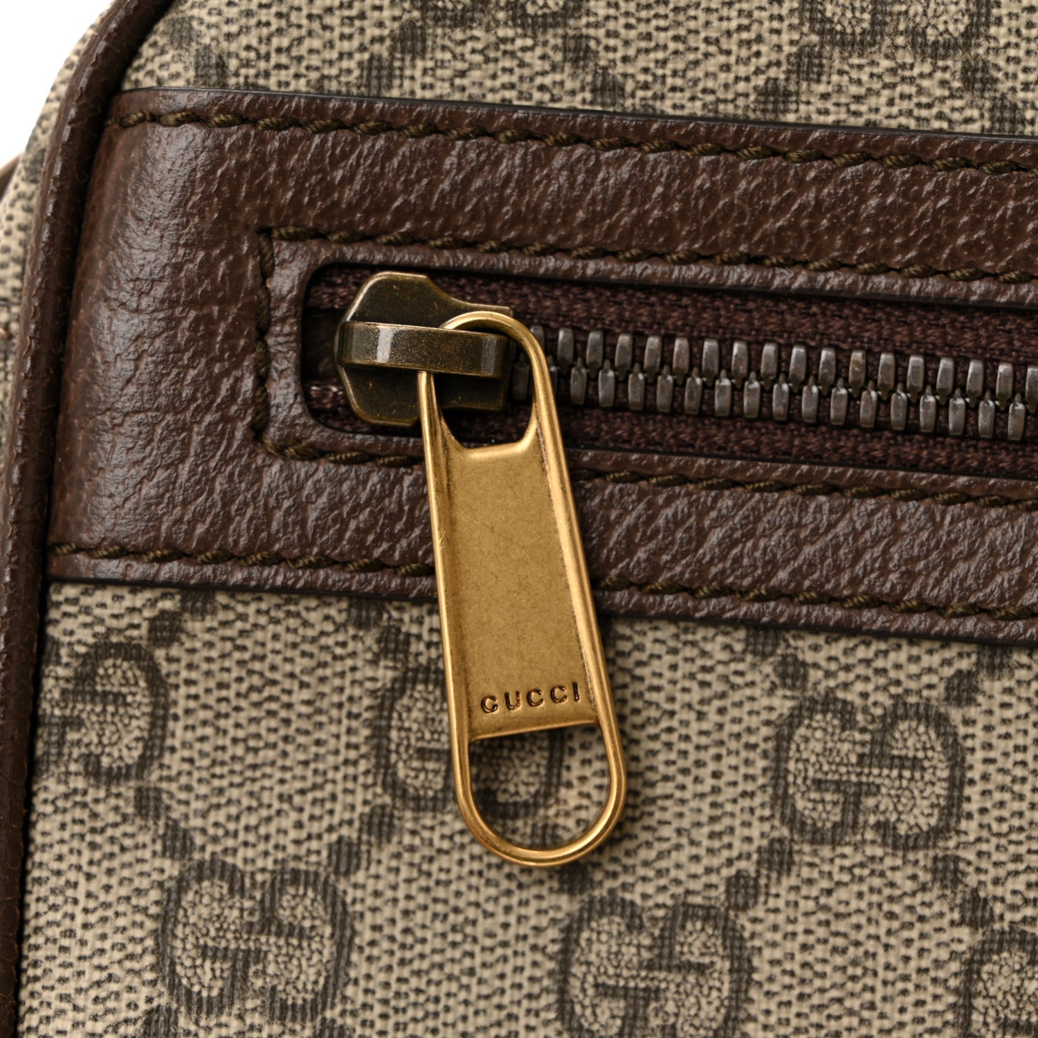 Gucci Soft GG Supreme Monogram Medium Ophidia Belt Bag Dark Brown 11 of 12