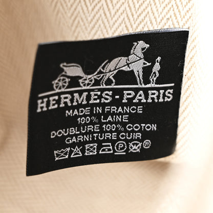 Hermes Wool Small Au Carre Bride-A-Brac Pouch Seigle 6 of 7